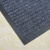 七彩阁 双条纹绒面地垫地毯 PVC防尘进门垫防滑垫 单位：张 灰色50cm*80cm