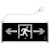 谋福 CNMF9662新国标带插头款消防指示灯 LED安全出口疏散标志灯 紧急通道指示灯（双面双方向 带插头）