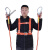 定制适用安全带工地施工保险带高空作业安全带全身五点式攀岩安全 国标橘色单小钩3米