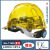 利力维特透明安全帽工地防砸抗压可视监理电车头盔印字 透明安全帽黄色