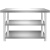 定制不锈钢工作台桌子定制厨房车间加厚操作台商用切菜台打包荷台 长100厘米宽80厘米高80厘米一层