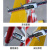 守卫神 伸缩围栏可移动式电力围栏 隔离绝缘施工围挡 道路安全防护栏杆 玻璃钢管式 红白 可伸2米