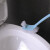 益美得 FH-2012 双面弯曲马桶刷带底座套装卫生间清洁刷 蓝色