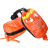 亚斯安救生绳包水上救援装备救生圈安全绳抛投可漂浮水面抛绳包袋 橙色绳包 8毫米21米