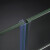 海斯迪克 HKQS-75 阳台玻璃门窗密封 防风淋浴房防水硅胶条 F型夹10mm（1米）