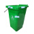 垃圾桶无盖塑料工业用公园物业小区分类桶学校幼儿园餐厨果皮箱 240升绿色无盖无轮R