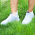 大杨769雨鞋套硅胶 白色 L大码 防滑加厚耐磨男女儿童成人雨天防护鞋套 定制