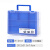 机器人配件收纳盒加高工具盒双层玩具箱 手提塑料乐高零件盒 R-4101中韩国蓝