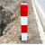 定制地埋桩电力电缆警示桩玻璃钢PVC燃气石油供水标识桩水泥桩界 红白反光桩 10x10x100cm