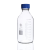 垒固透明棕色蓝盖试剂瓶实验室丝口高硼硅橙盖螺口玻璃带刻度样品 高硼硅透明500ml