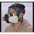 防毒面具 工业粉尘化工生化检查 有害烟雾喷漆印刷打农药 活性炭过滤 半全面罩式 防毒面具主体