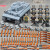 中国积木军事系列德军山猫坦克虎式重型装甲车男孩子拼装益智玩具 155毫米榴弹炮+装备
