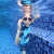 唬枳游泳池蓝色陶瓷马赛克景观水池鱼池温泉浴池马赛克瓷砖拼图 4.5厘米全中蓝 其他尺寸