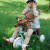 kidpop儿童三轮车脚踏车2-4岁宝宝生日礼物轻便童车遛娃神器滑步平衡车 绿色