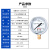匡建仪表（CONJANT）YTN-60 耐震压力表0-0.16mpa充油抗震型测气压油压液压