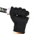 锐麻   防割手套一根钢丝手套多用途防切割劳保手套防护黑色手套 黑色 L 
