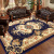 轻奢风客厅地毯欧式加厚大沙发茶几毯手工雕花家用卧室床边毯 3019B 1米x1.5米
