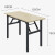 穆运 折叠桌单层书桌台式桌子现代简约学习桌1.2*0.6*0.75cm
