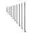绿野客定制简约现代楼梯扶手室内创意阁楼别墅围栏防护栏杆北欧铁艺家用 圆管L型(每米)