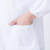 百舸白大褂长袖短袖女修身药房实验实习学生护士冬装夏装隔离衣（男长袖l）