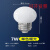 LED超亮灯泡三色变光家用螺口5瓦7W吊灯E27透明小圆球泡魔豆节能 E27无频闪奶白罩7W暖光