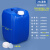 耐酸碱实验室专用废液桶20/25/30L升公斤kg酒精密封桶塑料堆码桶 25L废液方桶-蓝色-1公斤 满口容