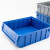 海斯迪克 塑料分隔式零件盒 工具加厚分格箱 大2号（400*235*140）蓝色 