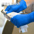 爱马斯(AMMEX)一次性丁腈手套加厚丁晴食品实验室清洁检查防水工作防护厨房劳保100只/盒(XNFST46100大码)