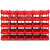 汉河HKCC04 零件盒组合式 塑料元件盒物料盒 配件盒 货架组合螺丝盒 红色 390*255*150mm