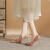 坠倾婚鞋女2023年新款高级感法式红色新娘鞋秀禾服婚纱两穿水晶高跟鞋 红色6厘米 37