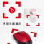 柯瑞柯林 5s定位贴  桌面地面物品6s定位定置标识贴警示四角地贴L型号 3*1cm DL31R红色L型 100个装