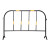 坚冠 铁马防护栏 1*1.5米黑黄色 可移动护栏围挡市政景区道路隔离警示栏 交通设施马路护栏 10个装