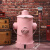 复古铁艺工业风创意个性收纳筒消防栓带盖脚踩金属垃圾桶客厅户外 中号粉色