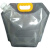 火锅汤底打包袋透明塑料手提啤酒牛奶外卖一次性嘴袋液体分装袋 铝白色500毫升汤袋 10个