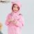 PawinPaw卡通小熊童装秋冬款男女童帽子围巾两件套可爱保暖 粉红色/25 50（建议：2-5岁）
