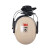 3M隔音耳罩防噪音睡眠工业降噪26db 白色H6P3E耳罩 1副