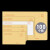 牛皮纸邮局标准信封袋黄色白色印刷工资袋发票袋票据套装小信纸A 1号80g黄色牛皮纸300个
