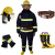 东安（DA）3C认证14款消防战斗服185#消防头盔消防手套消防腰带消防靴41码防护服五件套