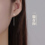YYEU 2022年新款潮925银饰耳线女流苏耳链韩国气质网红高级感圆脸耳坠 月光石麋鹿耳线