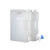 塑料方桶户外车载放水桶龙头瓶PP级便携储水瓶ASONE 3L(带龙头)