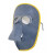 自动变光电焊面罩眼镜电焊防护面屏头戴式氩弧焊焊工帽烧焊接防护 BX-5黑色面罩+灰色眼镜1副