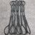 艾科堡 插编钢丝绳套直径16mm长8米起重吊装双扣油编吊索具AKB-GSS-09