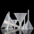 空信云  塑料透明小漏斗 实验室三角漏斗 耐高温锥形漏斗 50mm（10个） 