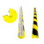 锦安行JCH-FZT008 PU发泡防撞条 海绵贴软包边条 黑黄警示防护边角 黄黑色 100×6×3×3cm