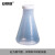 安赛瑞 加盖塑料三角烧瓶（2个装）锥形瓶平底烧瓶带盖塑料烧瓶 1000ml 600539