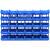 汉河HKCC04 零件盒组合式 塑料元件盒物料盒 配件盒 货架组合螺丝盒 蓝色 600*400*220mm
