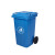圣路欧C  垃圾桶灰色户外分类垃圾桶物业小区环卫室外酒店商用塑料带轮带盖大容量100A-1规格 530*470*795mm
