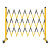 罗德力 可移动伸缩式围栏 电力施工检修绝缘围栏玻璃钢(管式)黄黑色 1.2米高*可伸2.5米