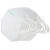 耐斯安100只防尘口罩工业粉尘打磨装修KN90一次性口罩透气工厂劳保口罩 N1耳戴式（白色100只）