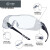 代尔塔 101144防护眼镜 防尘骑行防反光20克轻便安全眼镜透明防雾 10个/盒